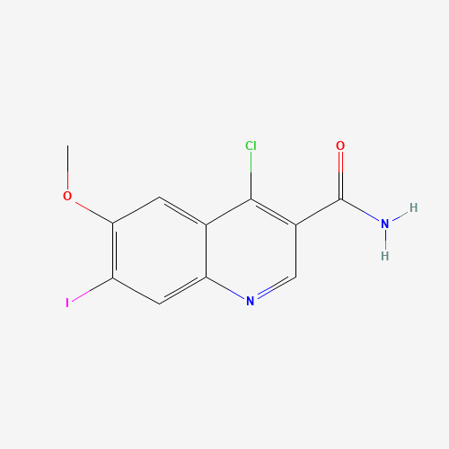4-Chloro-7-iodo-6-methoxyquinoline-3-carboxamide