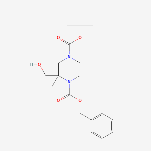 1-Benzyl 4-(tert-butyl) 2-(hydroxymethyl)-2-methylpiperazine-1,4-dicarboxylate