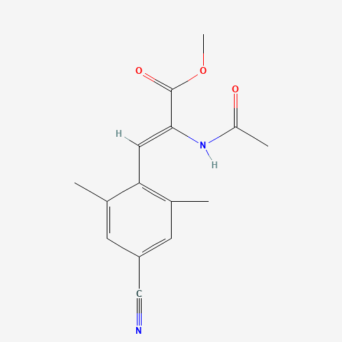 Methyl 2-acetamido-3-(4-cyano-2,6-dimethylphenyl)acrylate