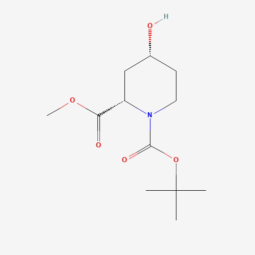 1-(tert-Butyl) 2-methyl (2S,4R)-4-hydroxypiperidine-1,2-dicarboxylate