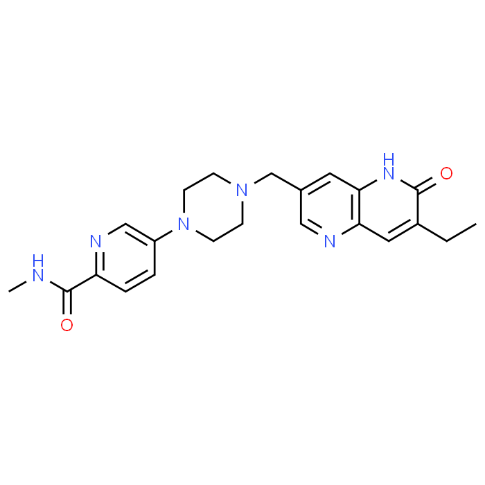 5-(4-((7-Ethyl-6-oxo-5,6-dihydro-1,5-naphthyridin-3-yl)methyl)piperazin-1-yl)-N-methylpicolinamide