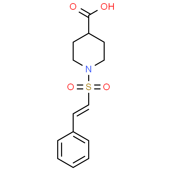 (E)-1-(Styrylsulfonyl)piperidine-4-carboxylic acid
