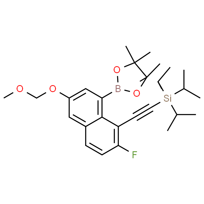 ((2-Fluoro-6-(methoxymethoxy)-8-(4,4,5,5-tetramethyl-1,3,2-dioxaborolan-2-yl)naphthalen-1-yl)ethynyl)triisopropylsilane
