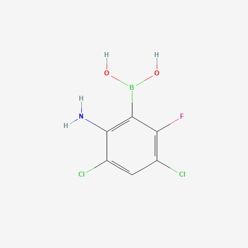 (2-Amino-3,5-dichloro-6-fluorophenyl)boronic acid