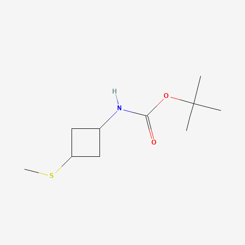 rel-tert-Butyl ((1r,3r)-3-(methylthio)cyclobutyl)carbamate