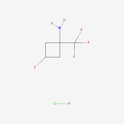 3-Fluoro-1-(trifluoromethyl)cyclobutan-1-amine hydrochloride
