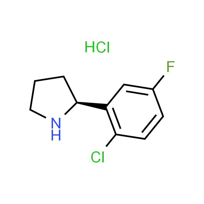 (S)-2-(2-Chloro-5-fluorophenyl)pyrrolidine hydrochloride