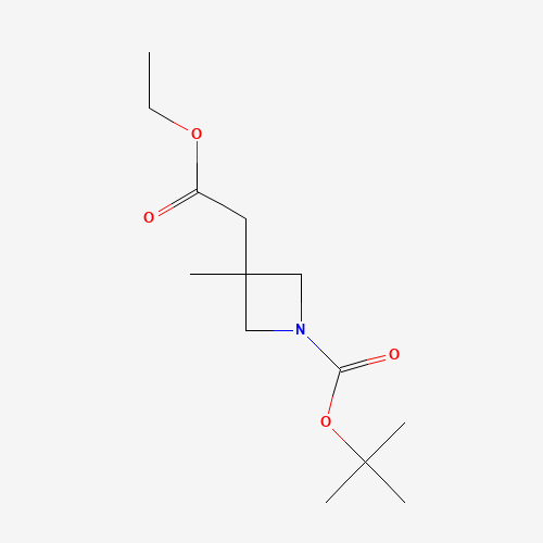 tert-Butyl 3-(2-ethoxy-2-oxoethyl)-3-methylazetidine-1-carboxylate