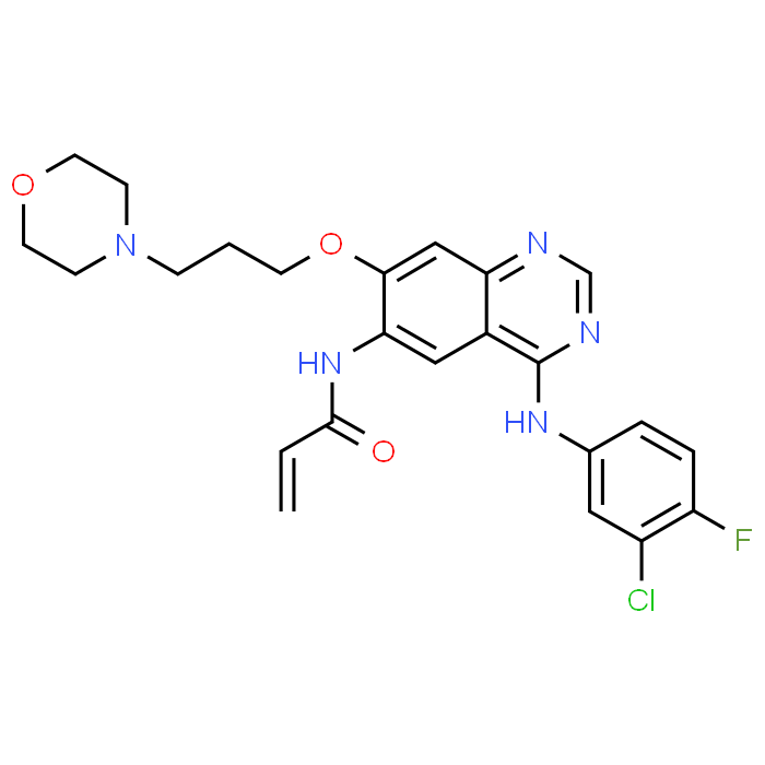 N-(4-((3-Chloro-4-fluorophenyl)amino)-7-(3-morpholinopropoxy)quinazolin-6-yl)acrylamide