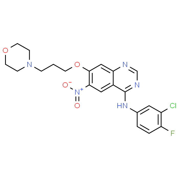 N-(3-Chloro-4-fluorophenyl)-7-(3-morpholinopropoxy)-6-nitroquinazolin-4-amine