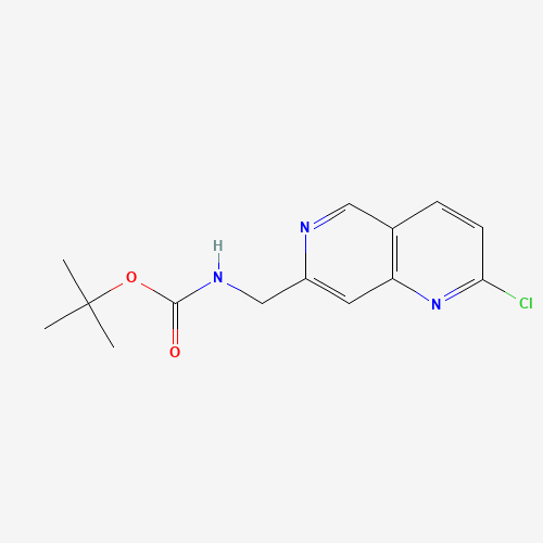 tert-Butyl ((2-chloro-1,6-naphthyridin-7-yl)methyl)carbamate