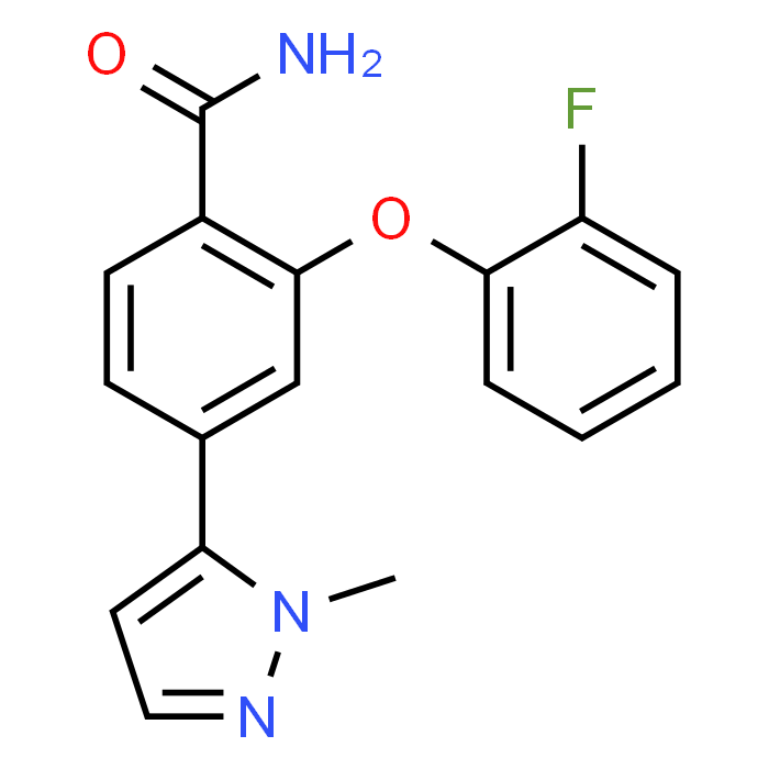 2-(2-Fluorophenoxy)-4-(1-methyl-1H-pyrazol-5-yl)benzamide