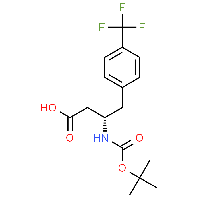 (S)-3-((tert-Butoxycarbonyl)amino)-4-(4-(trifluoromethyl)phenyl)butanoic acid