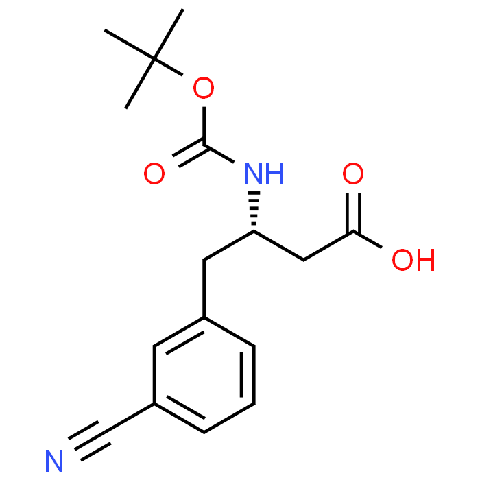 (S)-3-((tert-Butoxycarbonyl)amino)-4-(3-cyanophenyl)butanoic acid