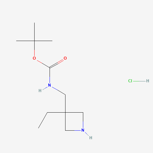 tert-Butyl ((3-ethylazetidin-3-yl)methyl)carbamate hydrochloride