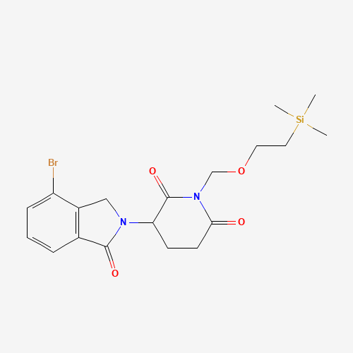 3-(4-Bromo-1-oxoisoindolin-2-yl)-1-((2-(trimethylsilyl)ethoxy)methyl)piperidine-2,6-dione