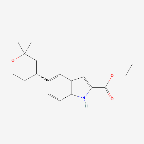 Ethyl (R)-5-(2,2-dimethyltetrahydro-2H-pyran-4-yl)-1H-indole-2-carboxylate