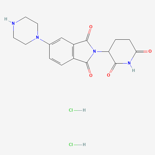 2-(2,6-Dioxopiperidin-3-yl)-5-(piperazin-1-yl)isoindoline-1,3-dione dihydrochloride