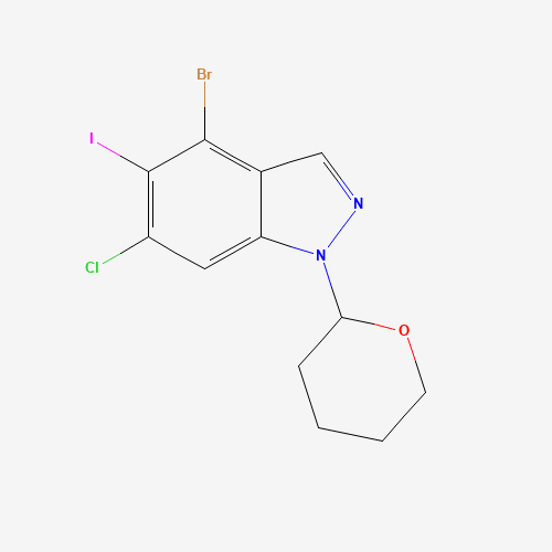 4-Bromo-6-chloro-5-iodo-1-(tetrahydro-2H-pyran-2-yl)-1H-indazole