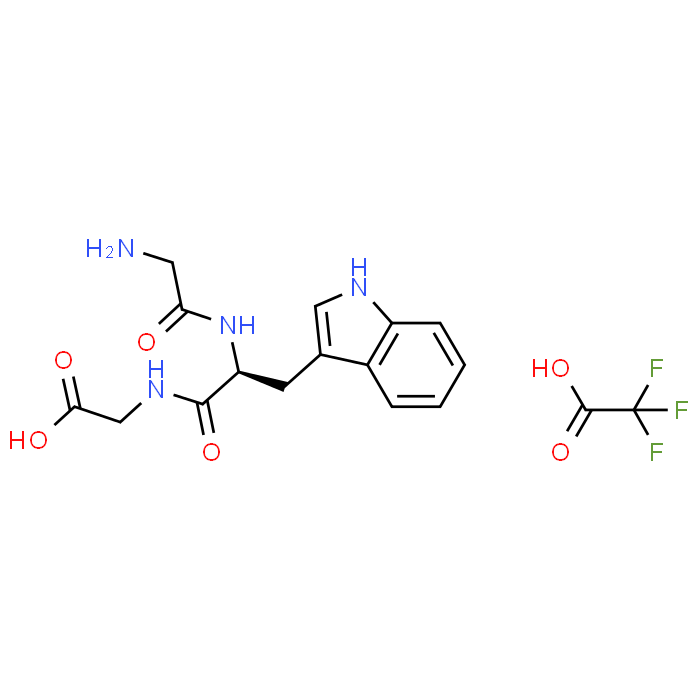 (S)-2-(2-(2-Aminoacetamido)-3-(1H-indol-3-yl)propanamido)acetic acid 2,2,2-trifluoroacetate
