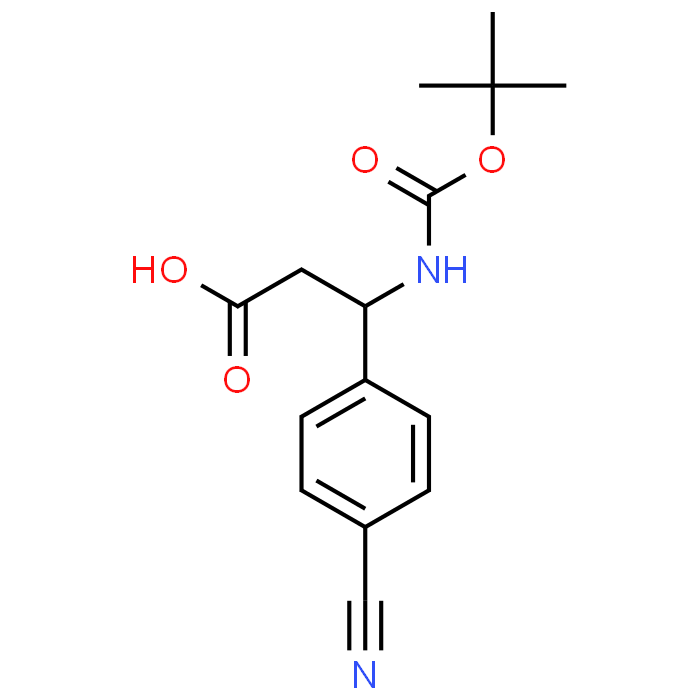3-((tert-Butoxycarbonyl)amino)-3-(4-cyanophenyl)propanoic acid