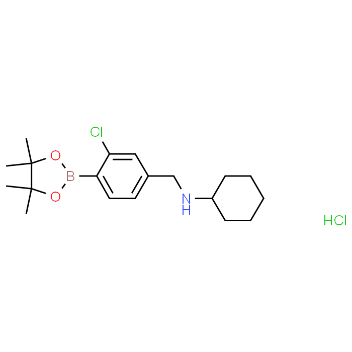 N-(3-Chloro-4-(4,4,5,5-tetramethyl-1,3,2-dioxaborolan-2-yl)benzyl)cyclohexanamine hydrochloride