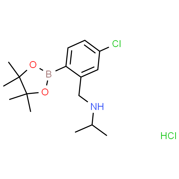 N-(5-Chloro-2-(4,4,5,5-tetramethyl-1,3,2-dioxaborolan-2-yl)benzyl)propan-2-amine hydrochloride
