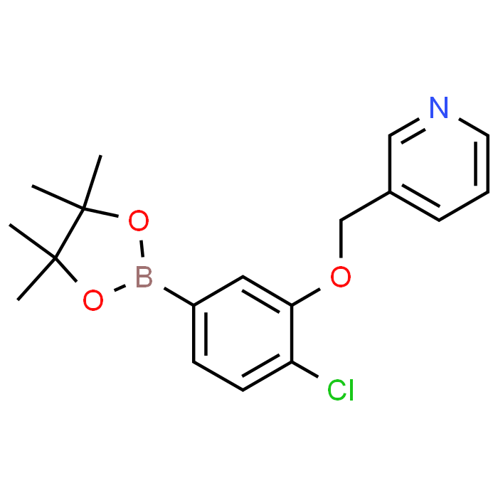 3-((2-Chloro-5-(4,4,5,5-tetramethyl-1,3,2-dioxaborolan-2-yl)phenoxy)methyl)pyridine