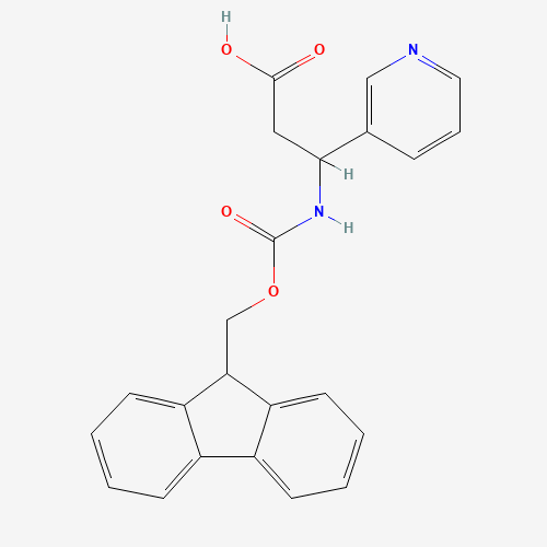 3-((((9H-Fluoren-9-yl)methoxy)carbonyl)amino)-3-(pyridin-3-yl)propanoic acid - Achmem