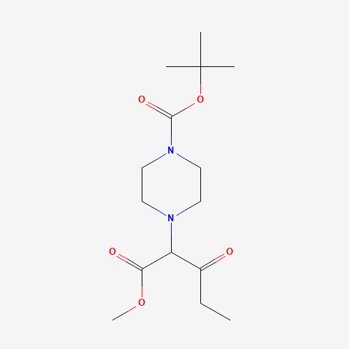 tert-Butyl 4-(1-methoxy-1,3-dioxopentan-2-yl)piperazine-1-carboxylate
