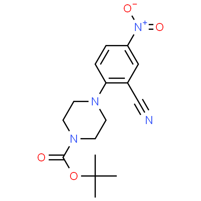 tert-Butyl 4-(2-cyano-4-nitrophenyl)piperazine-1-carboxylate