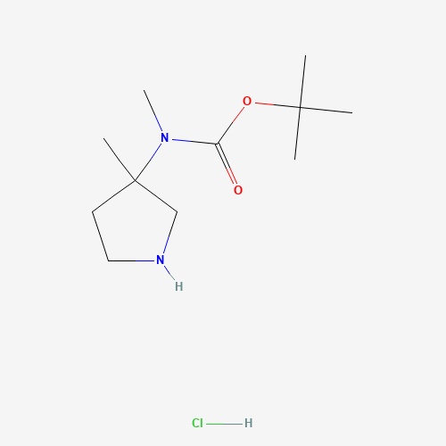tert-Butyl methyl(3-methylpyrrolidin-3-yl)carbamate hydrochloride