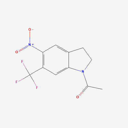 1-(5-Nitro-6-(trifluoromethyl)indolin-1-yl)ethan-1-one