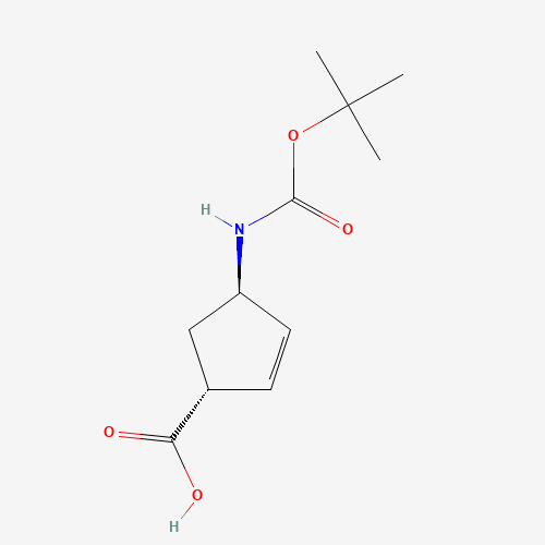 (1R,4R)-4-((tert-Butoxycarbonyl)amino)cyclopent-2-enecarboxylic acid