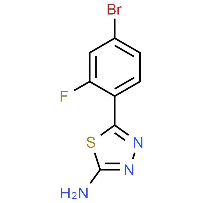 5-(4-Bromo-2-fluorophenyl)-1,3,4-thiadiazol-2-amine