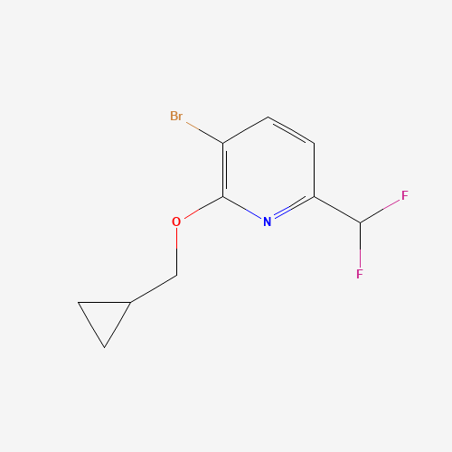 3-Bromo-2-(cyclopropylmethoxy)-6-(difluoromethyl)pyridine