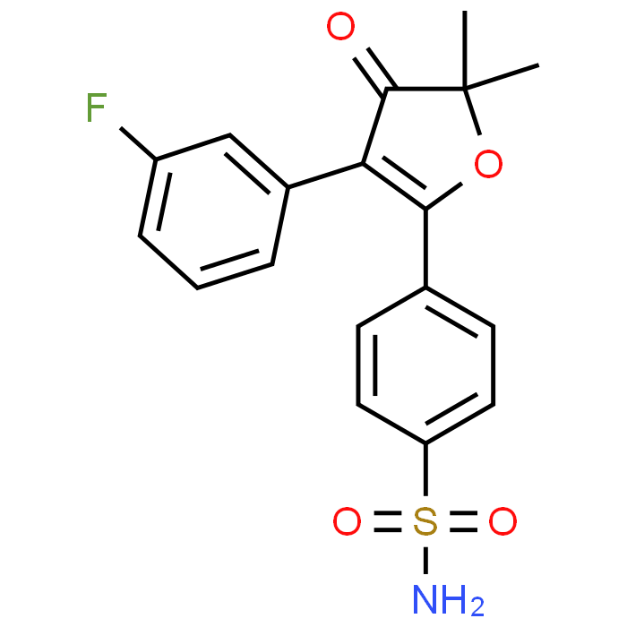 4-(3-(3-Fluorophenyl)-5,5-dimethyl-4-oxo-4,5-dihydrofuran-2-yl)benzenesulfonamide