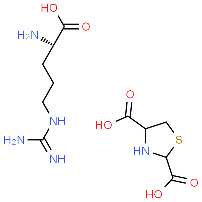 (S)-2-Amino-5-guanidinopentanoic acid thiazolidine-2,4-dicarboxylic acid (1:1)