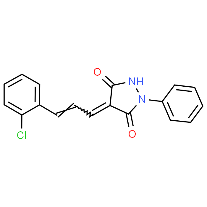 4-(3-(2-Chlorophenyl)allylidene)-1-phenylpyrazolidine-3,5-dione