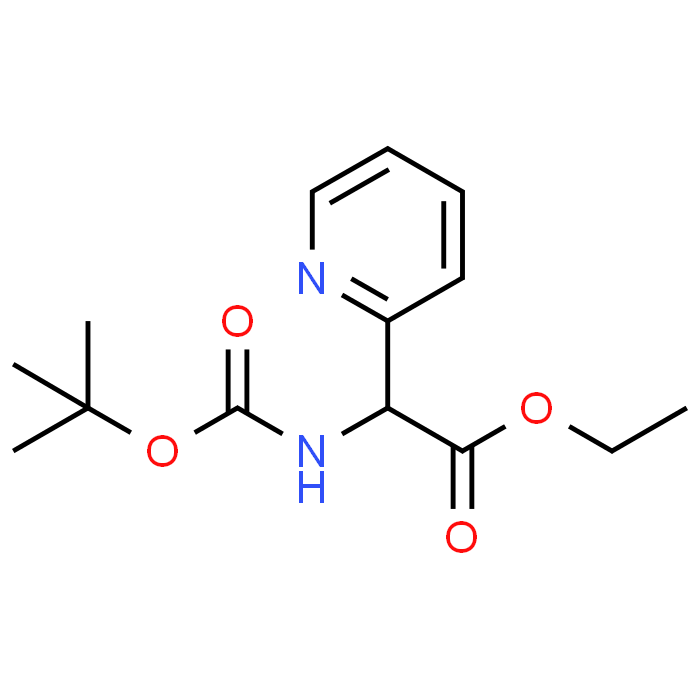 Ethyl 2-((tert-butoxycarbonyl)amino)-2-(pyridin-2-yl)acetate