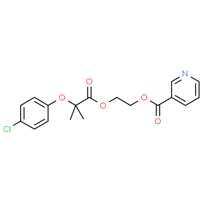 2-((2-(4-Chlorophenoxy)-2-methylpropanoyl)oxy)ethyl nicotinate