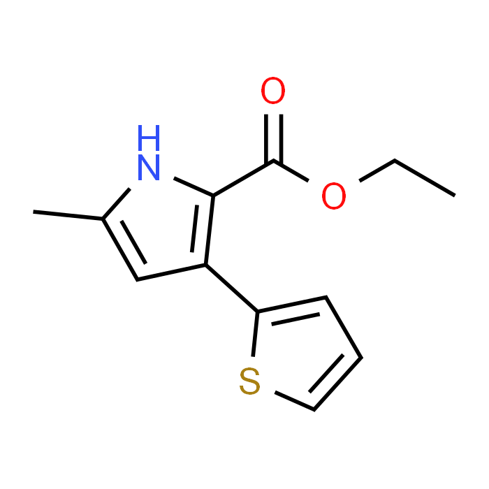 Ethyl 5-methyl-3-(thiophen-2-yl)-1H-pyrrole-2-carboxylate