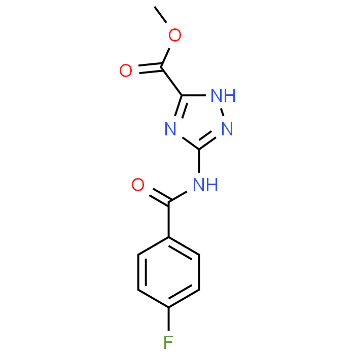 Methyl 5-(4-fluorobenzamido)-4H-1,2,4-triazole-3-carboxylate