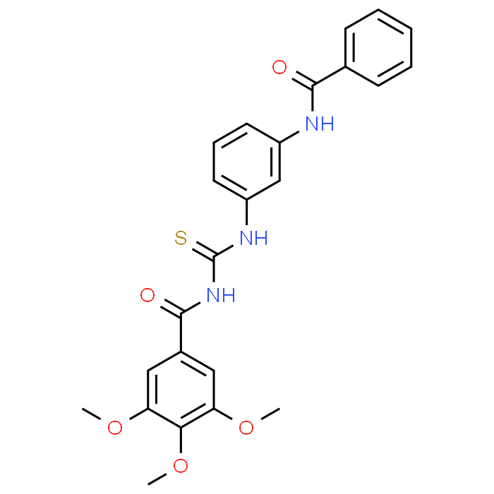 N-((3-Benzamidophenyl)carbamothioyl)-3,4,5-trimethoxybenzamide
