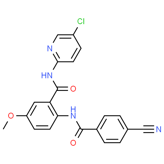 N-(5-Chloropyridin-2-yl)-2-(4-cyanobenzamido)-5-methoxybenzamide