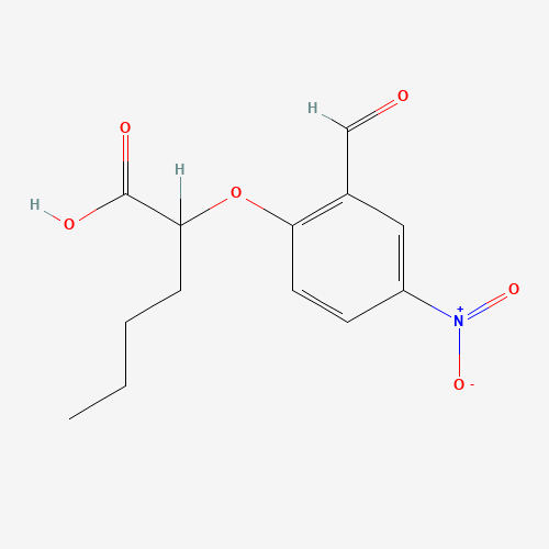 2-(2-Formyl-4-nitrophenoxy)hexanoic acid
