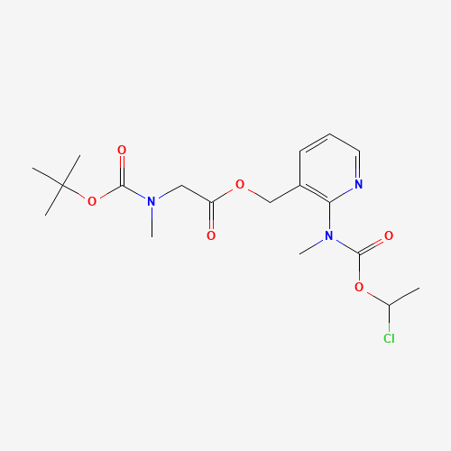 (2-(((1-Chloroethoxy)carbonyl)(methyl)amino)pyridin-3-yl)methyl 2-((tert-butoxycarbonyl)(methyl)amino)acetate
