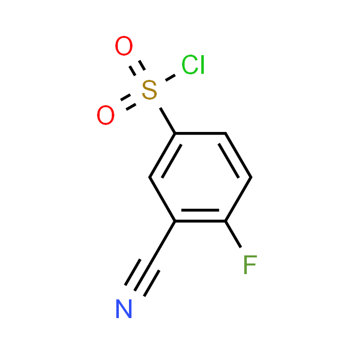 3-Cyano-4-fluorobenzenesulfonyl chloride