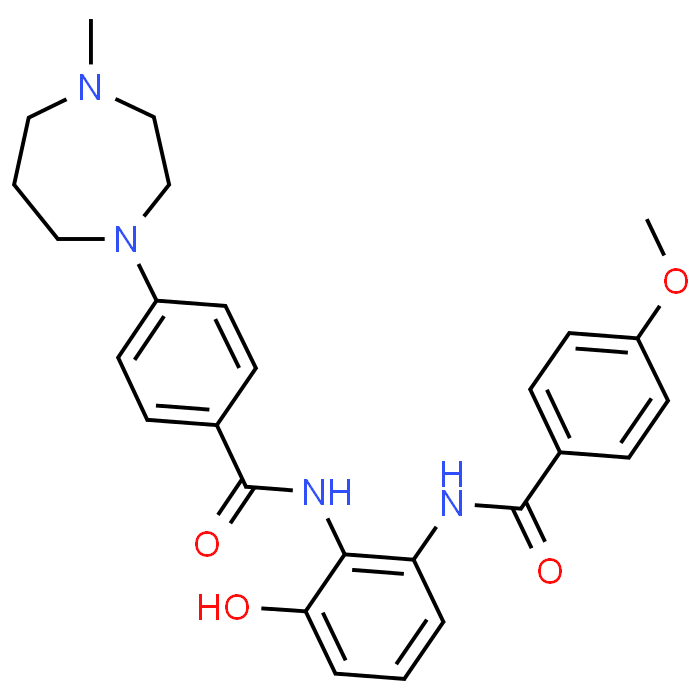 N-(3-Hydroxy-2-(4-(4-methyl-1,4-diazepan-1-yl)benzamido)phenyl)-4-methoxybenzamide