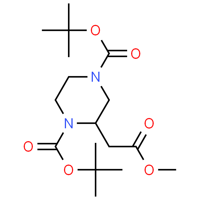 Di-tert-butyl 2-(2-methoxy-2-oxoethyl)piperazine-1,4-dicarboxylate